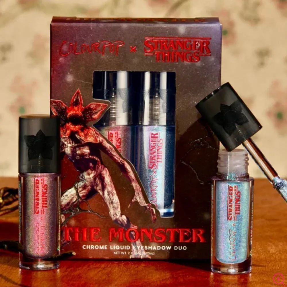 ColourPop Stranger Things The Monster Chrome Liquid Eyeshadow Duo 1 LEFT!